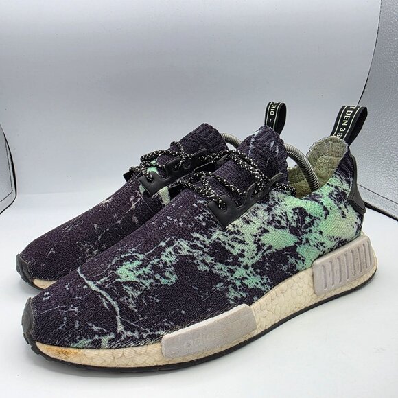 adidas NMD_R1 Primeknit 2018 Mint Marble Mens Size 9 Athletic Shoes Walking Run - Picture 4 of 13